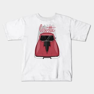 Corvette C2 - Maroon Kids T-Shirt